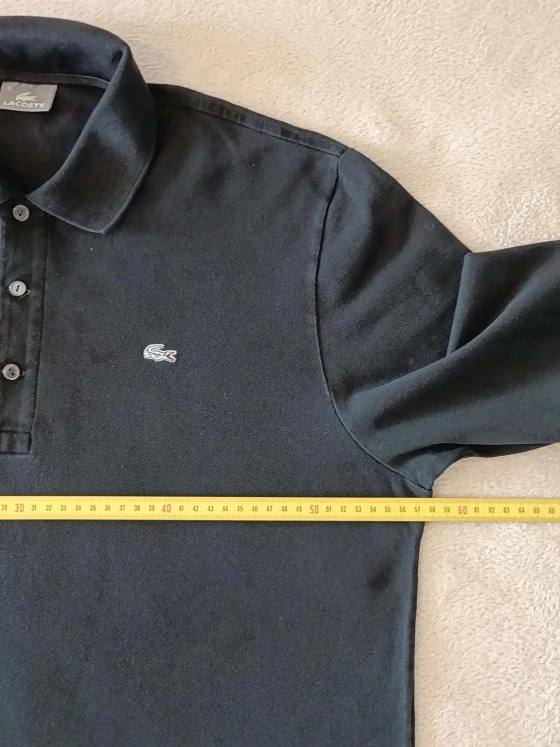 Polo Lacoste preto mangas longas Tamanho 6 – photo 12